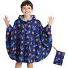 Keyck Mantellina Pioggia Bambini, Impermeabile Bambino Poncho Leggera Traspirante Giacca Bambina con Cappuccio, Riutilizzabile Ragazzi Ragazze Mantella Antipioggia Bicicletta 3-14 Anni