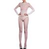 HTRUIYATY Bodystocking Lingerie Sexy Hot per Sesso Collant Aperto Calze Lucide a Maniche Lunghe Sexy Lingerie Intimo Donna