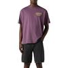 Levi's Maglietta da Uomo con Grafica Vintage, Logo Serif Grigio/Viola, XS
