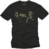 MAKAYA Maglietta Uomo Nera - Pulp Fiction - T-Shirt Quentin Tarantino XXXXXL