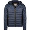 Geographical Norway Burator Men - Giacca Uomo Imbottita Calda Autunno-Invernale - Cappotto Caldo - Giacche Antivento A Maniche Lunghe e Tasche - Abito Ideale Per Uomini