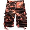 Oanviso Pantaloncini da Uomo Cargo Shorts Camuffati Pantaloncini Sportivi con Cerniera Multitasche Traspirante Bermuda Short Slim Fit Pantaloncini Cargo 1/2 Pantaloni Mimetico Estivi