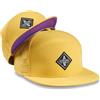 Soulbuddy - Set di 2 Cappellini da Basecap Coordinati papà e Figlio - Berretti Traspiranti Uomo e Bambino - Look Mini Me Famiglia - Idea Regalo Originale (IT, Testo, M, Giallo Violla)