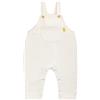 CAMILIFE Bebè Bimbi Bimbe Basic Salopette in Denim Dungarees Pantaloni di Jeans in Cotone con Bretelle - Tinta Unita Jeans Bianco Taglia 86