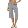 Demegimi 3/4 Pantaloni Sportivi Donna in Cotone Pantaloni Sportivi Vita Alta Larghi Pantaloni Donna per Casual Fitness Trekking Running S-3XL