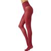 CALZITALY Collant senza Cuciture, Collant Opachi, Calzamaglia Coprente Donna, Nero, Verde, Blu, Bordeaux, S, M, L, XL, XXL, 50 DEN, Made in Italy (M-L, Portwine)
