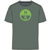 NORTH SAILS T-Shirt Uomo Manica Corta con Maxi Logo in Cotone Organico (IT, Testo, XXL, Regular, Regular, Lauren Wreath)