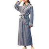 YAOTT Vestaglia Donna Invernale Pile Vestaglia Lunga Senza Cappuccio con Collo Sciallato,Camicie da Notte in Microfibra,Accappatoio Unisex on Cintura,Accappatoio in Pile da Uomo MorbidissimoColore C M