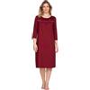 e.FEMME® Camicia da notte da donna Nicole II 1018 con maniche a 3/4, in 50% cotone e 50% modal