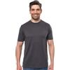 Merino.tech T Shirt Lana Merino - Intimo Termico Uomo Lana Merinos - Maglietta Trekking Uomo con Strato Base Leggero (Dark Charcoal, Medium)