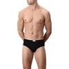 CAGI 3 Slip Intimo Uomo Slip Medio Cotone Jersey Mercerizzato - 1291 Colore Nero Taglia 5