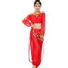 Astage Donne Danza Del Ventre Costume Active Wear A Maniche Lunghe Top Set