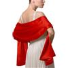 LumiSyne Donna Scialle In Raso Chiffon Silky Tinta Unita Wrap Stola Per Sposa Damigella Cerimonia Matrimonio Serata