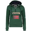 Geographical Norway Felpa Uomo Cappuccio Mezza Zip Marsupio Maniche Lunghe | Felpa da uomo con cappuccio, mezza zip, marsupio e maniche lunghe, ideale per tempo libero e casual, Produzione BANS