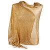 Emila Stola oro donna cerimonia coprispalle dorato a rete elegante con frange sciarpa foulard fular scialle gold lurex da matrimonio per abito sera giorno ragazza signora primavera estate 2026 Oro