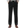 GAGFDA Pantaloni da uomo in velluto a coste dalla vestibilità classica, pantaloni da uomo autunnali larghi da lavoro casual da lavoro slim fit gamba dritta pantaloni con tasche, Nero , 32 W