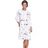 e.Femme® Camicia da Notte da Donna Kate 1029 in 100% Cotone