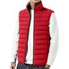 Oanviso Gilet Smanicato Uomo Leggero Trapuntato Senza Maniche Sportivo Giubbotto Imbottito Invernale Caldo Giacchetto Ibrido Piumino Vest Outdoor Trekking A Rosso L