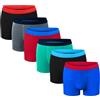 Bonjour® - Boxer per bambini, in cotone elasticizzato, 5-13 anni, confezione da 6/12 Nero 9-10 Anni
