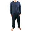 Linclalor Pigiama Uomo Caldo Cotone Art. 92807 (Blu, 48)