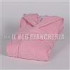 Happidea Accappatoio C/cappuccio Voglia di colore spugna 400 gr. (S/M, ROSA)