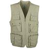 SEA BARRIER Gilet Uomo Tante Tasche Art Rocky 100% Puro Cotone Blu/Verde/Beige