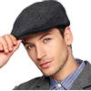 LADYBRO Berretto Piatto da Uomo Newsboy Berretto Baschi Scozzesi Uomo Lana Tweed Ivy Cappello Piatto Cappello retrò