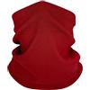 ehsbuy Snoods - Scaldacollo invernale per uomo e donna, caldo, antivento, scaldacollo, sciarpa, copertura per il viso, bandana, per sport all'aria aperta, moto, sci, corsa, ciclismo, regali, Rosso
