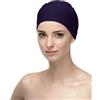 CAREBELL Cappellino Oncologico/Per Dormire/Modello Natalia/In Tessuto di Bambù/Comodo e Traspirante/Per Pelli Sensibili/Perdita di Capelli/Blu Marina 08
