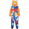 Get Trend Sonic The Hedgehog Tuta Intera Bambino 4-10 Anni, Pile Pigiama Intero Bambini con o Senza Cappuccio, Regalo Ragazzo (4-5 Anni, Multi Tails)