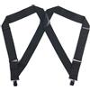 Carhartt, robuste bretelle flessibili per uomo, Elastico Full Swing Side Clip (nero), Taglia unica