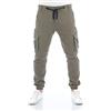riverso RIVHanno, Pantaloni Cargo da Uomo, Slim Fit, in Cotone, Elasticizzati, per attività all'aperto, Colore Nero, Verde, Beige, Verde Oliva, Grigio, Blu, w30 - w42
