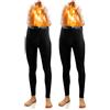 sesto senso Calzamaglia Lunga Uomo Cotone 2 Pack Biancheria Intima Pantaloni Termici Funzionali (4XL, Nero)