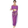Astage Donne Danza Del Ventre Costume Active Wear A Maniche Lunghe Top Set