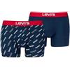 Levi's Boxer, Biancheria intima Uomo, Blu/Bianco/Rosso, L