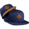 Soulbuddy Set di 2 Cappellini da Basecap Coordinati papà e Figlio - Snapback cap Traspiranti Uomo e Bambino - Look Mini Me Famiglia - Idea Regalo Originale (IT, Testo, M, Blu Molto Scuro)