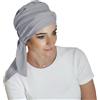Carebell Smooth - Turbante in bambù per chemioterapia o alopecia, colore grigio perla, taglia unica, grigio perla, Einheitsgröße