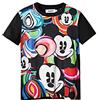 Desigual TS_Mickey Marbles T-Shirt, Nero, S Donna
