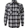 ROCK-IT Apparel Camicia di Flanella a Maniche Lunghe da Uomo a Quadri da Boscaiolo Con Barra di Chiusura [S-5XL] Qualità Premium Blu/Rosso/Bianco a Scacchi XX-Large