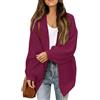 Jabidoos Cardigan Lungo Donna Invernale - Giacca Autunnale Donna Lana Maglioni e Cardigan Nero Oversize Golfino Autunno Inverno Giacca Leggero Elegante Cappotto in Maglia Maniche Lunghe Curvy