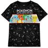 Pokémon Pokemon T-Shirts Boys Kids Green o Black Pikachu Caratteri Top