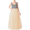 Generico Gonna tulle Lunga in Tulle da Donna Maxi Eleganti da Cerimonia