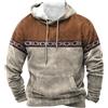 Generisch, felpa da uomo con cappuccio, con cappuccio, a blocchi di colore stampati, hoodie, taglie grandi, comoda, con tasche, con coulisse, casual, alla moda, invernale, alla moda, per l'inverno, GY