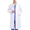 Waflyer Camice da Laboratorio Donna Uomo, Camici Bianco Medico, Unisex Maniche Lunghe Abbigliamento Uniforme Medico per Studenti di Chimico, Scuola, Lavoro, Infermiera, Cosplay, Dentista, Ospedale, XL