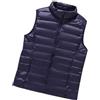 HAXNOHEY Gilet Piumino Leggero Donna Imbottito Smanicato Trapuntato Giubbino Giacchetto Giacca Invernale Piumini Senza Maniche Marina M