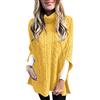 IQYU Giallo ocra da donna più recente 2022 Lady Long Sleeves Plus Size Dress High Neck Sweater Premaman Hoodie, Ye2., M