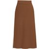 Onsoyours Gonna in Maglia Donna Elegant Gonna a Tubino con Spacco Gonna Lunga per Autunno e Inverno Spessa Gonne da Donna a Vita Alta Gonna Elastica A Linea Tinta Unita Vintage A Marrone L