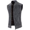 VPQILH Maglione Gilet da Uomo Cardigan con Scollo a V, con Cerniera in Lana Cachemire in Senza Maniche Maglieria Cardigan Lavorato a Maglia Zip Maglia Casual Autunno Inverno Canotte Top