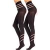 CALZITALY PACK 1/2 PAIA - Calze Riposante e Modellante, Collant Coprente con Compressione Media, Shaper & Push Up | 100 Den | Nero | S, M, L, XL | Made in Italy (2 X Nero, M)