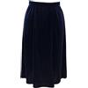 Kiran Fashion Gonna longuette da donna, in velluto, elasticizzata, svasata, elegante, casual, da lavoro